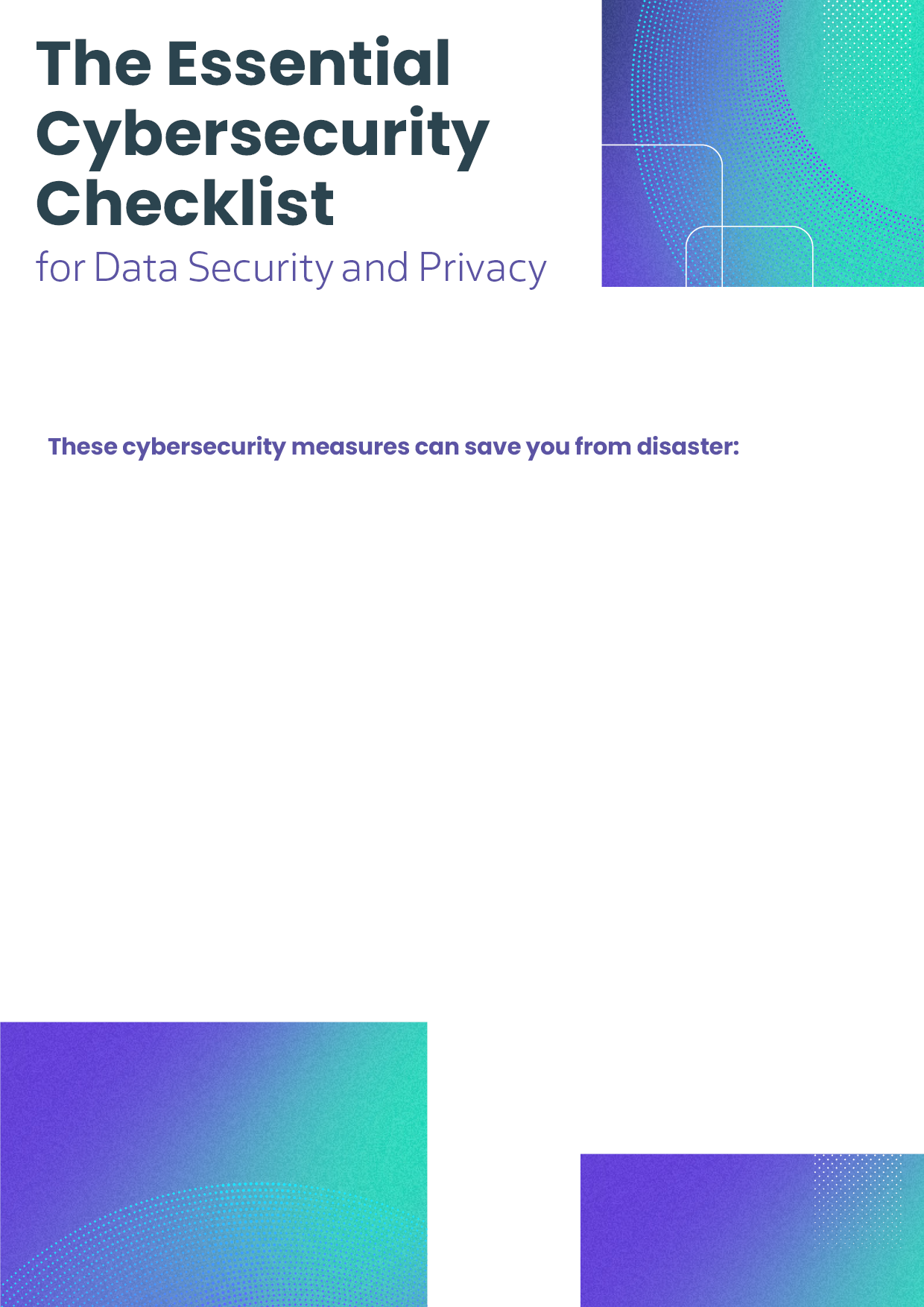 Data Management Checklist Preview